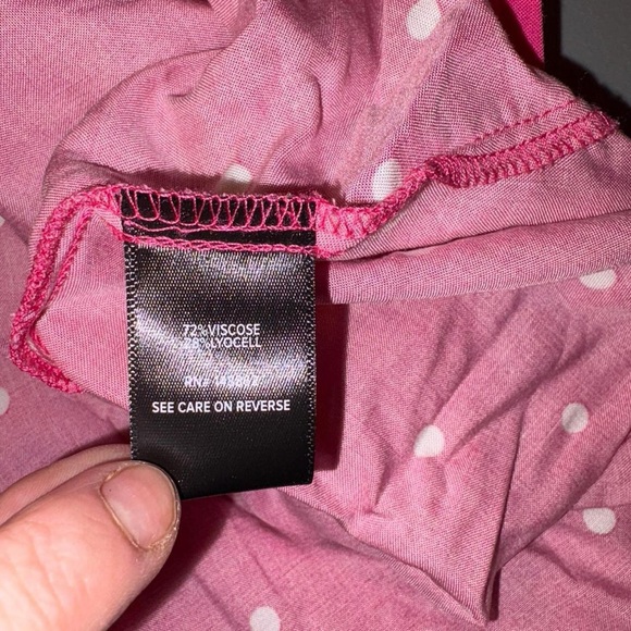 Torrid Pink and White Polka Dot Midi Dress - Picture 8 of 9